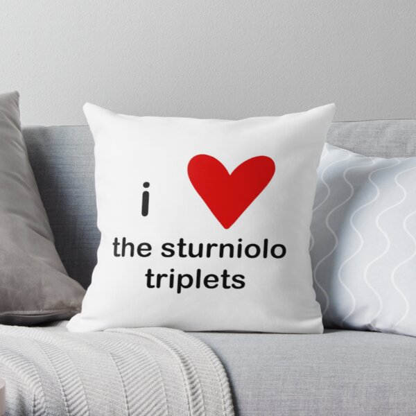 i love the sturniolo triplets     Throw Pillow RB1412 product Offical sturniolo triplets Merch